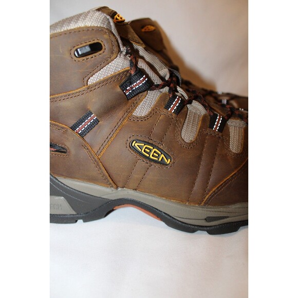 Keen Utility Men's Detroit XT Mid Waterproof Safety Toe Work Boots Brown 14 EE - Picture 3 of 6
